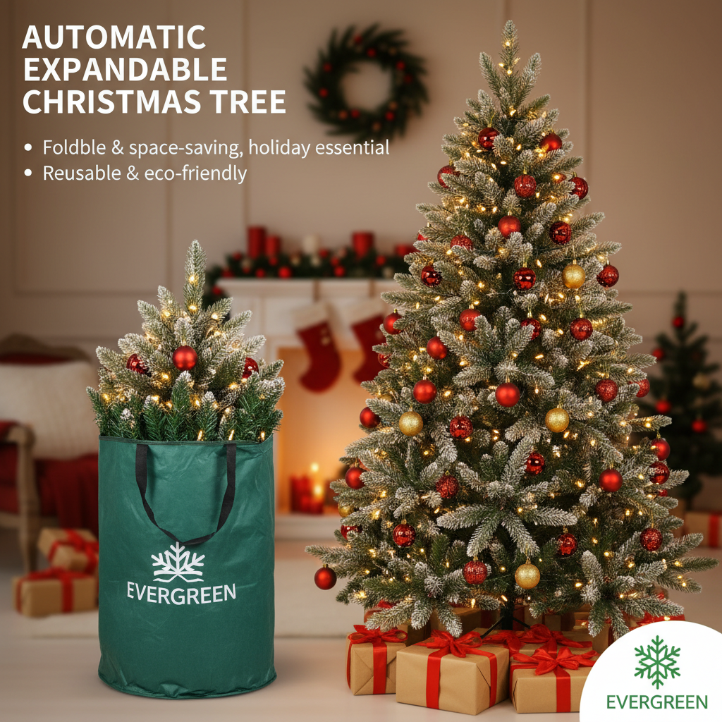 🎅 Auto-Expand™ Smart Christmas Tree 🎄